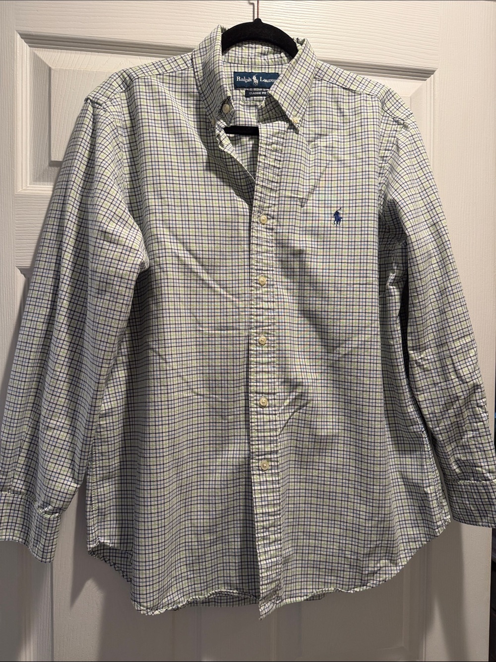 Ralph Lauren Plaid Button-Down Shirt in Blue and Green